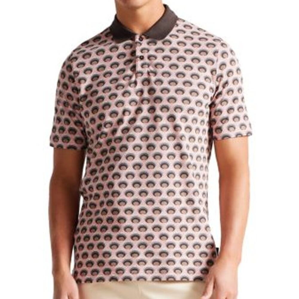 Ted Baker Berner All Over Printed Ombre Spot Polo Men's Size 5 (US Large) NWT
